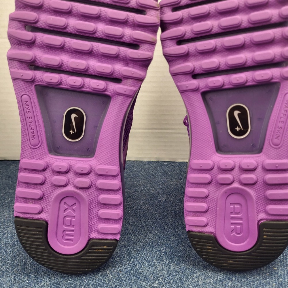 Nike Air Max+ 2013 Womens 7.5 Purple Running Shoes Flywire Mesh Sneaker - Picture 9 of 11